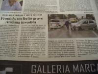 incident between car and bay double cab in Italy