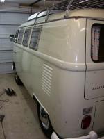 Polished up the original paint on the Westy