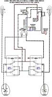 Wiring diagram - 2 DPDT relays to run snowflakes with 3-wire TS switch
