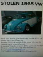 Stolent 1965 VW beetle