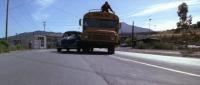 Beetle getting side swiped by School Bus