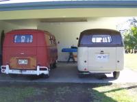 59 Red Ruby Westy Camper and 52 Choco-latto barndoor standard