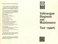 VW Diagnosis Test Report - Early