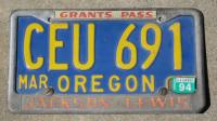 Jackson - Lewis Volkswagen   Grants Pass Oregon Dealership License Plate Frame