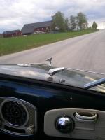 Cruising in a 51 Karmann Kab