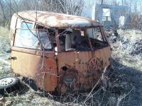 swivel seat in junkyard