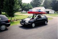 a 97 golf i really miss!!!! i may have a thing for using that roof rack!!!