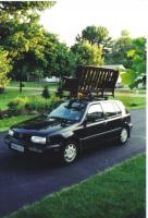 a 97 golf i really miss!!!! i may have a thing for using that roof rack!!!