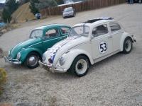 Hometown Herbie and Buddy das Wundercar in Virginia City, Nevada.