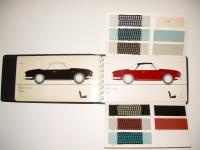 Karmann Ghia  Coupe & Convertible paint & upholstery sample book 1964