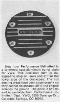 Whitfield sump plate