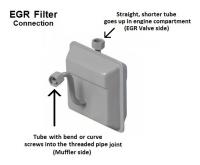 EGR filter connection