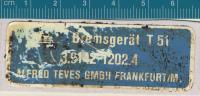 Label from ATE brake booster on 1971 Bus