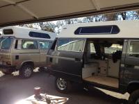 Westfaia camper kit installed in to a Adventurewagen